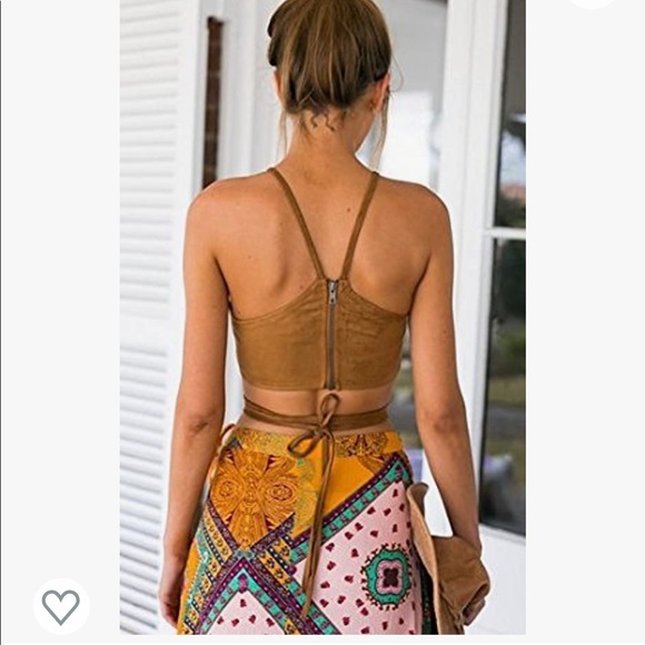 Boho cami top tie up (perfect for Coachella!!) - Picture 3 of 5